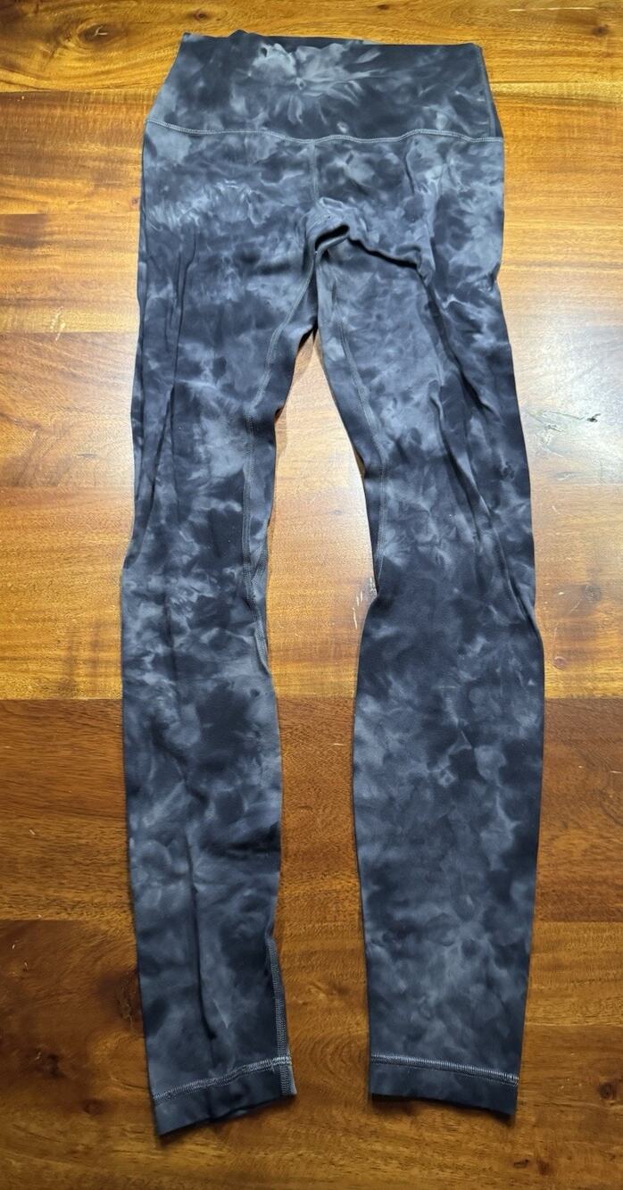 Lululemon Align High-Rise Legging Pant Diamond Dye Pitch Grey Graphite Grey Sz 6